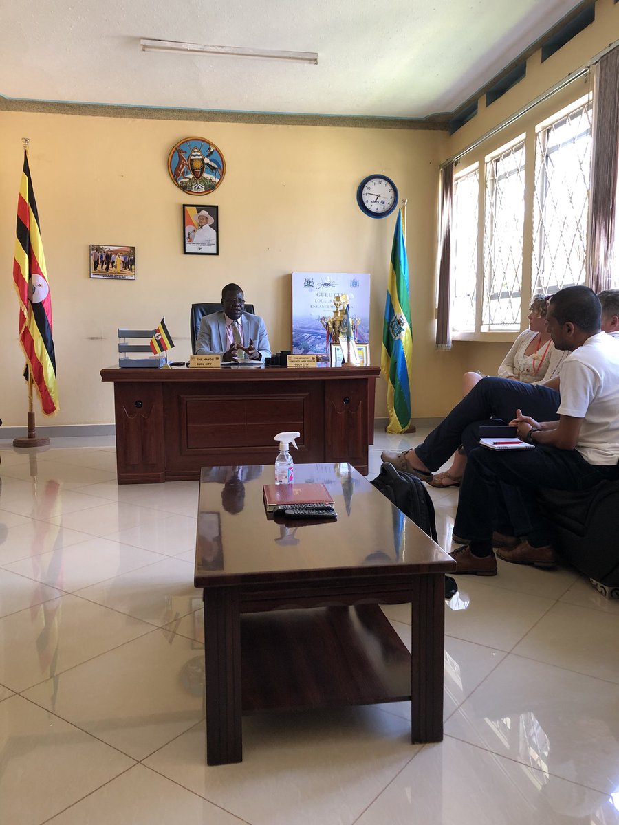 TU_ZECURA's tweet photo. Now meeting with Mr. Okwonga at @GuluCityCouncil to discuss the future development of Gulu city. Let’s transform the community! https://t.co/Lm49Xz0fvN