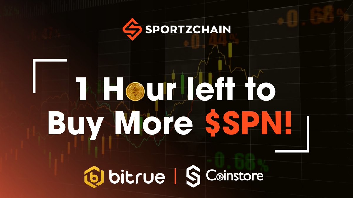 SPORTZCHAIN's tweet photo. 1 hour ⌛️ to go for $SPN to list @CoinstoreExc @BitrueOfficial. Ready to join the #engagetoearn revolution?
Click here to buy $SPN 👇
https://t.co/lLyYFGhjYb
https://t.co/8JM0O4Kslt 

https://t.co/8vwTmVTTr5 https://t.co/JT6YwHrqjV