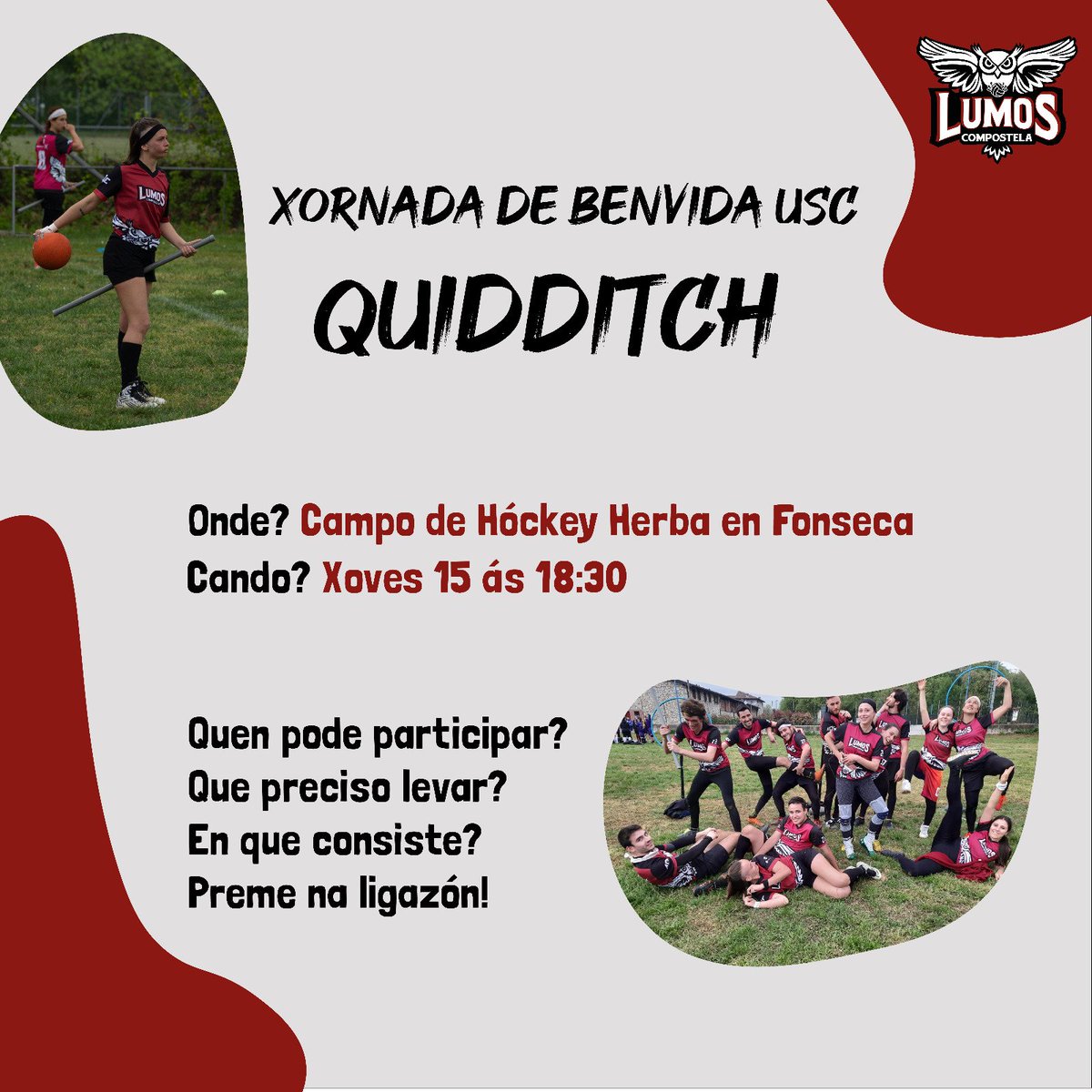 Queres probar e coñecer un deporte novidoso, divertido e mixto? Anímate a vir mañá!

usc.es/gl/servizos/de…