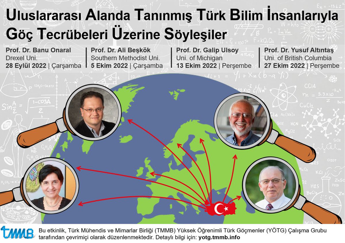bidunyakivilcim's tweet photo. #TMMB #YÖTG olarak hazırladığımız ve dünya çapında tanınan çok değerli bilim insanlarımızı göç tebrübelerini paylaşmak üzere bir araya getirdiğimiz sezonumuz başlıyor.
Kayıt için: https://t.co/60pkS4MPMA https://t.co/AyVBXXKQCC
