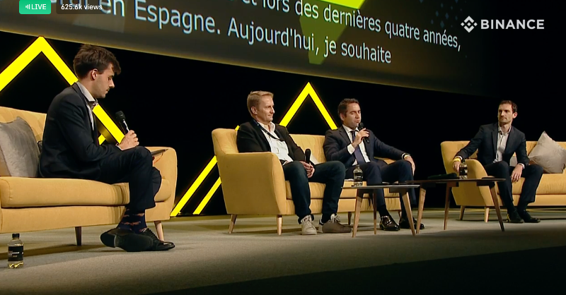 binance's tweet photo. In this next fireside chat, we dial in on regulation &amp; its role in driving the crypto revolution. 

With guest speakers including Peter Kerstens, Adviser to the European Commission &amp; Teodoro García Egea, Member of Spanish Parliament — this discussion is definitely worth a listen.