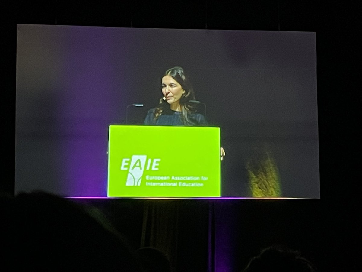 GeorgeJones_42's tweet photo. Does the international community care? And if they do, what are they doing about it? @BBCYaldaHakim poses questions raised to her from those prevented access to education to #EAIE2022 attendees. A reminder that small things can contribute to wider change and we all play a part 👏🏼 https://t.co/mDvmq0Xtq0