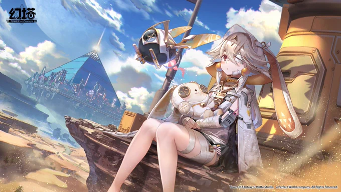 タワーオブファンタジーにてローディング画面描かせて頂きました!#幻塔  #ToF #タワーオブファンタジー 