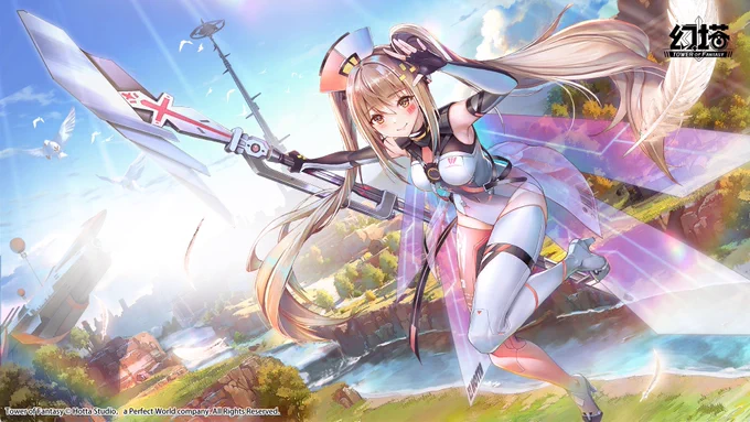 タワーオブファンタジーにてローディング画面描かせて頂きました!#幻塔  #ToF #タワーオブファンタジー 