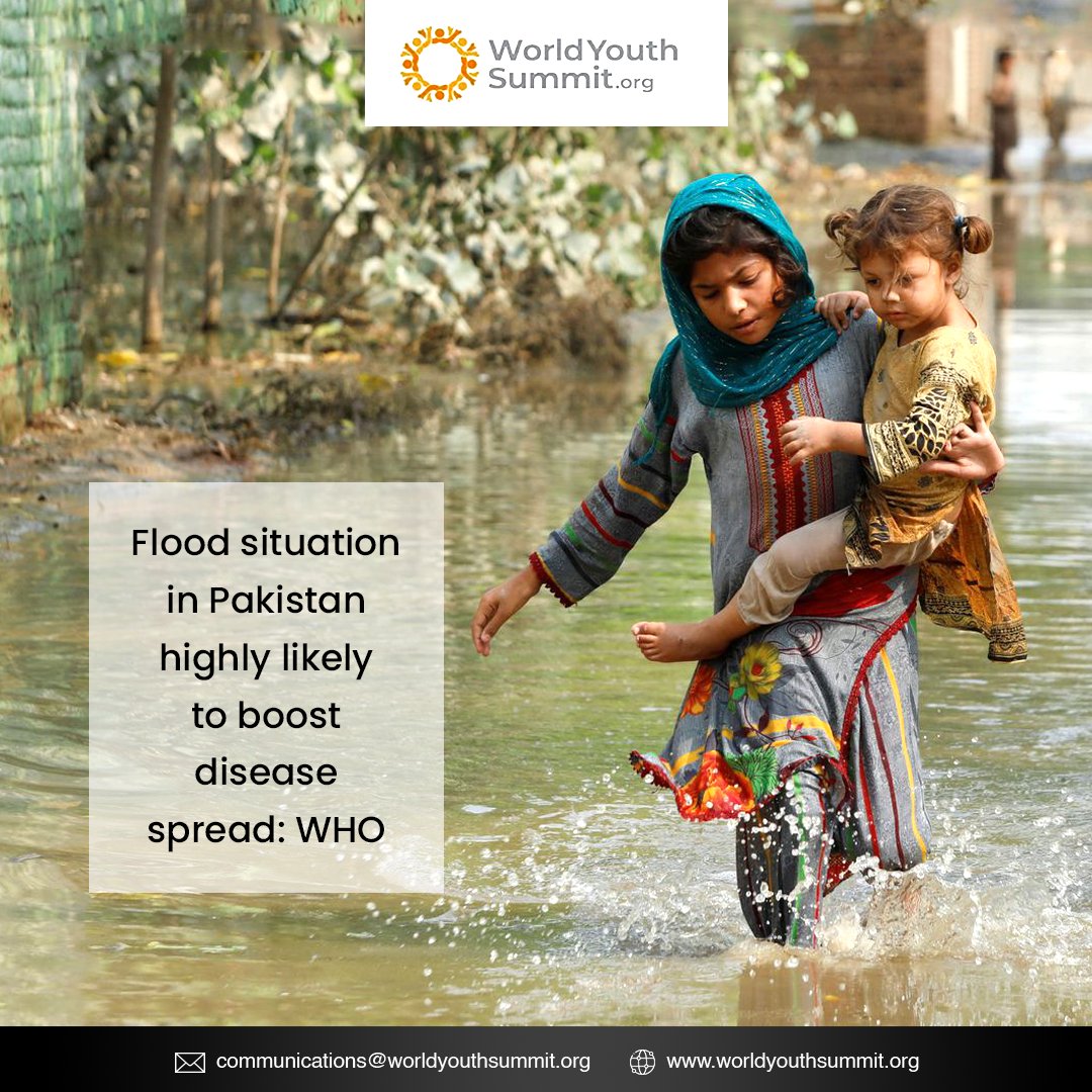 WYSNPC's tweet photo. The World Health Organization, an international health organization within the United Nations System, links the spread of disease to the floods in Pakistan.

Click https://t.co/tMx6JcdapH

Check out our page @WYSNPC
.
.
.
#FloodSituation #Pakistan #WHO #WYS #youth #Summit2022 https://t.co/tZEMddRopO