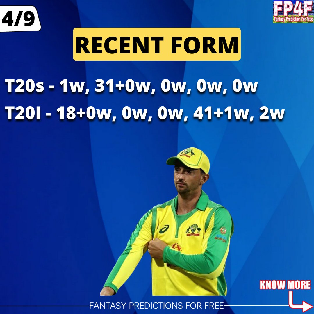 SportsStatsFree's tweet photo. Mitchell Starc, Marcus Stoinis and Mitchell Marsh ruled out of the T20 Series against India.
Daniel Sams, Nathan Ellis and Sean Abbott replaces them.
#AUSvsIND #INDvsAUS #InjuryNews #FantasyPredictionForFree #FP4F https://t.co/U9PRUaHpc2