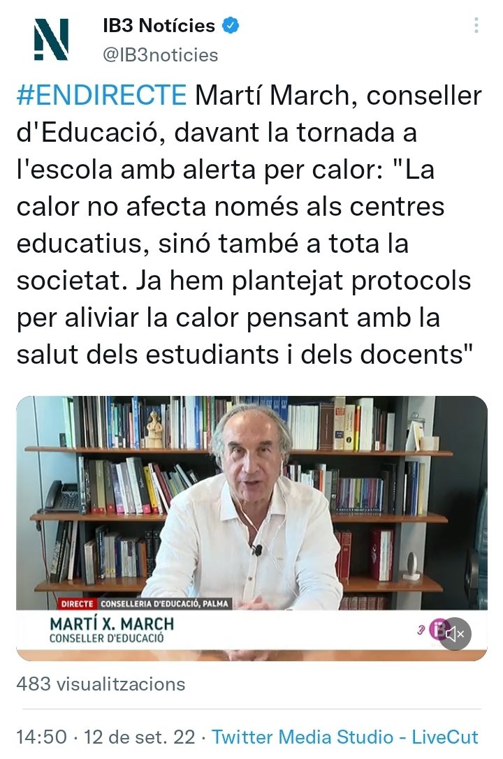 El que sí que afecta a tota la societat és la incompetència i ineptitud del senyor conseller