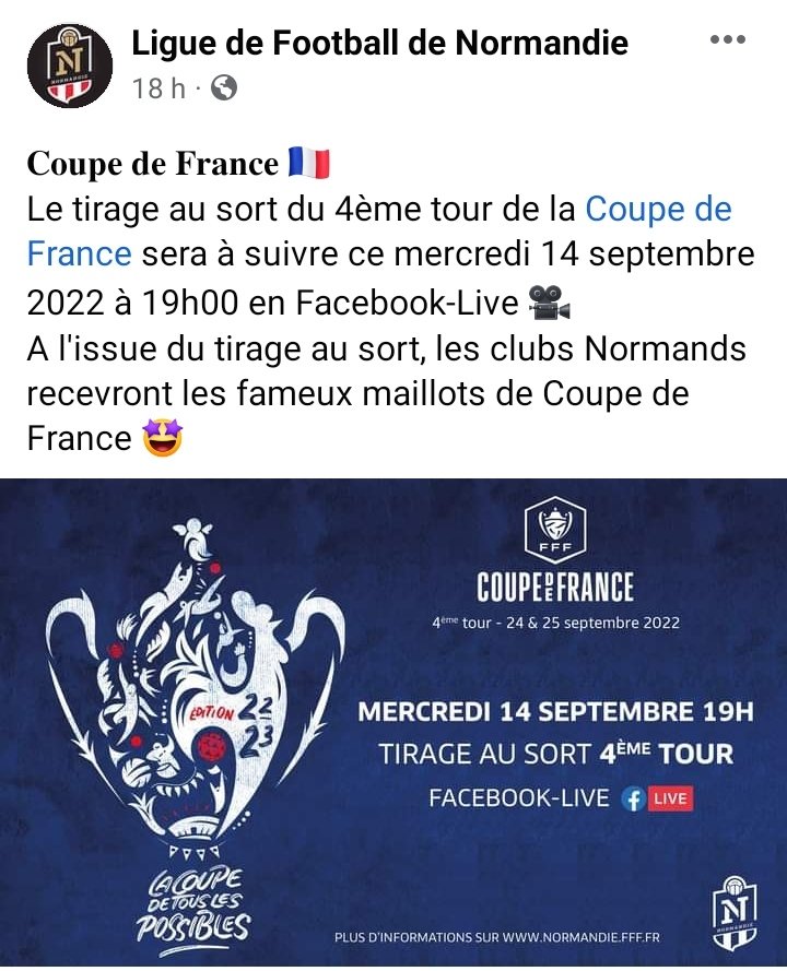 ⏲️ RdV 19h  pour savoir qui nous allons poutrer au tour suivant...
Les maillots : ☑️
<a href="/WeAreMalherbe/">We Are Malherbe</a>