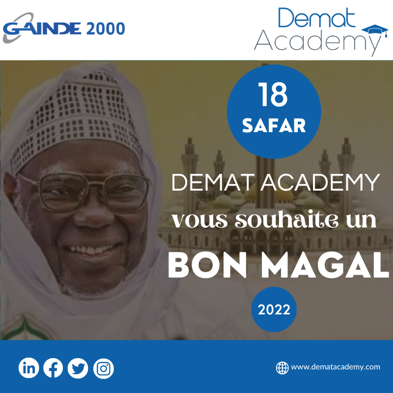 AcademyDemat's tweet photo. DEMAT ACADEMY vous souhaite un très bon MAGAL 2022.✌
#18safar 
#magal2022 https://t.co/z0Op09iT0h