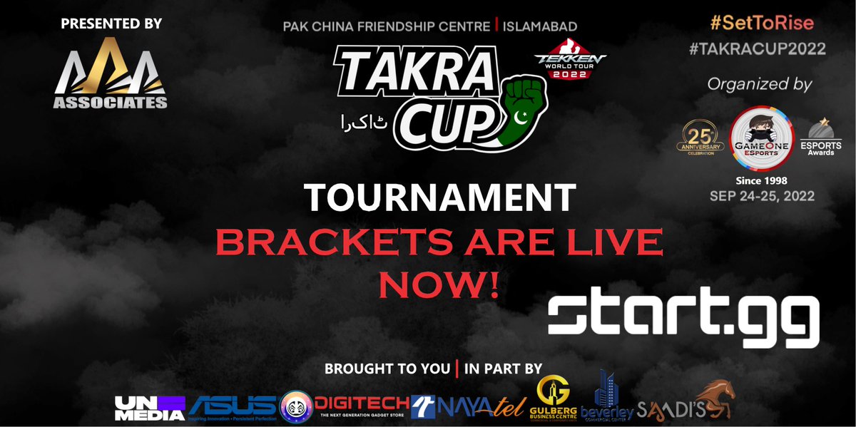 gameone_esports's tweet photo. #TakraCup2022 Tournament Brackets are live now!
#TakraCup is #SetToRise
Visit To View Your Brackets At The Link Below: https://t.co/HQr5qtFFqh https://t.co/tC2pQhlCiL