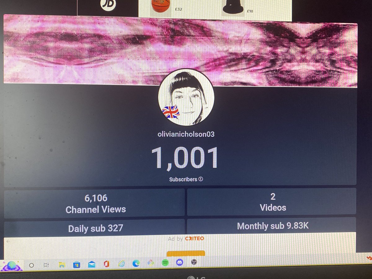 onicholson03's tweet photo. Thank you all so much for 1k subs on my channel 😁 https://t.co/RnCKXjblzG