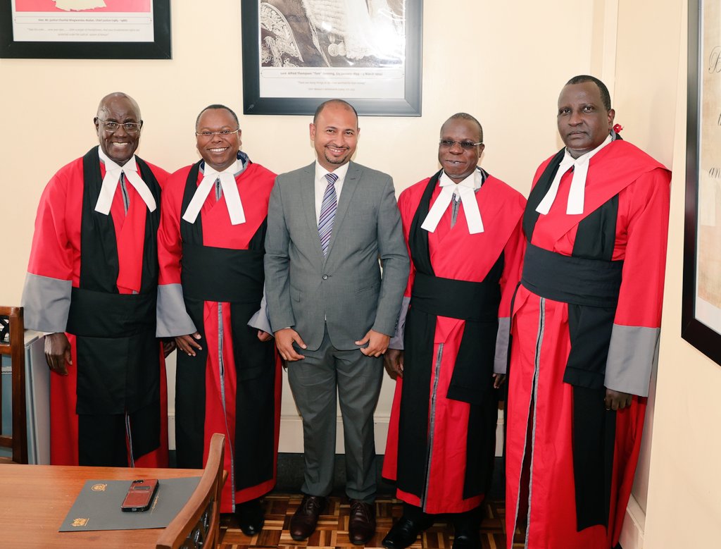 zakheem_rajan's tweet photo. With Justices Korir Weldon, Muchelule Aggrey, Odunga George &amp; Joel Ngugi who will this afternoon be sworn in as Court of Appeal Judges. https://t.co/VP3MQoJv2Q