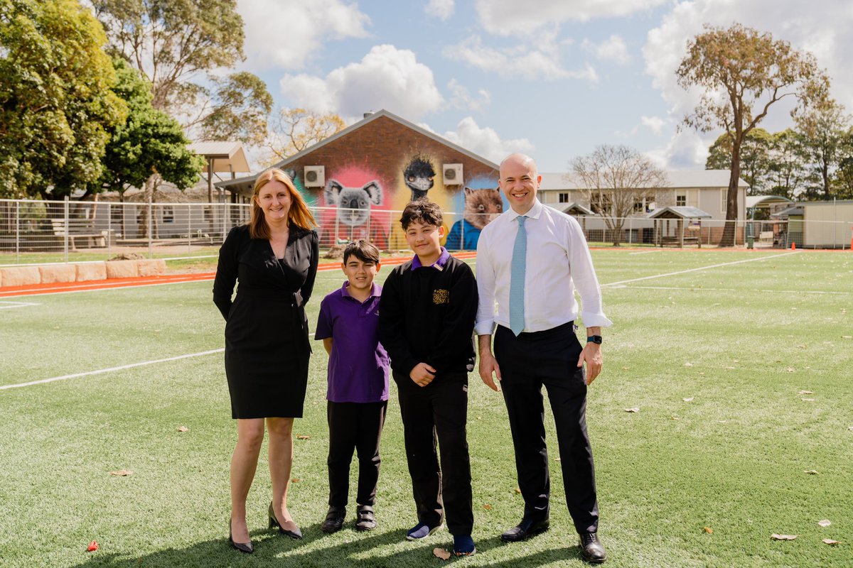 So pleased to be able to help Berowra Public School upgrade its sports field.
I had a sneak peek today with principal Vicky Wallace and vice-captains Bilal and Triyog before it opens later this month. It will also be used as a training facility. Great result for a great school!