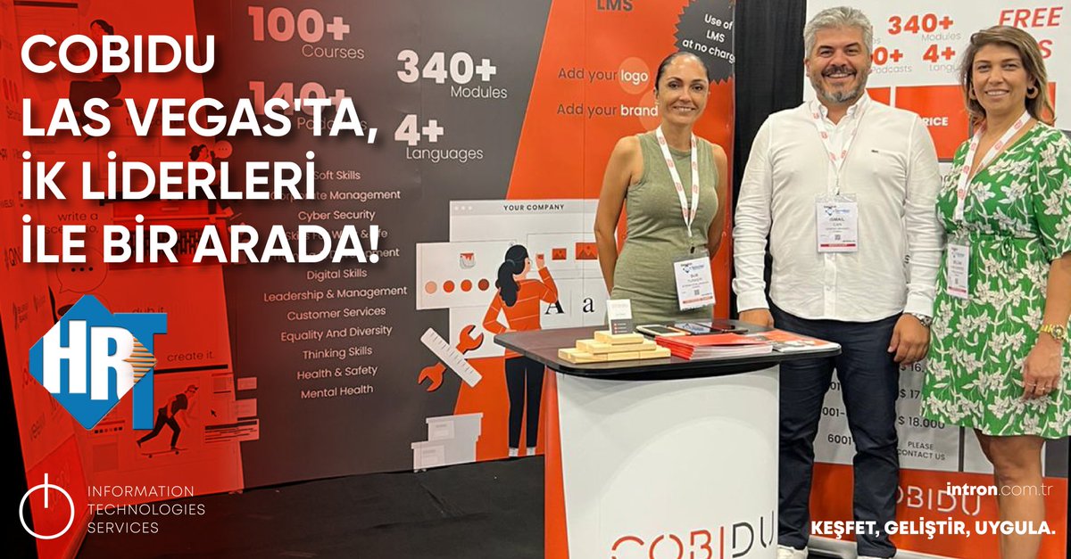 COBIDU LAS VEGAS'TA, İK LİDERLERİ İLE BİR ARADA!

13-16 Eylül tarihlerinde, Las Vegas'da gerçekleşen AMERİKA'NIN İK Teknoloji Konferansı'nda COBIDU markamız ile katılım sağlıyoruz.