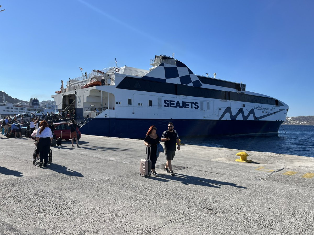 Great advertising for the <a href="/iowaspeedway/">Iowa Speedway</a> and <a href="/SukupMfg/">Sukup Manufacturing Co.</a> on a ferry in Greece.