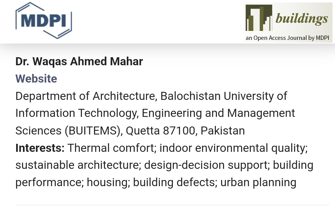 architectwaqas's tweet photo. I am pleased to join the Reviewer Board of Buildings Journal published by MDPI.
#MDPI #Buildings #MDPIBuildings #ReviewerBoard #OpenAccess #Architecture #Building #Construction #BuildingMaterials #constructionmanagement #Buildingphysics #climate #builtenvironment #BUITEMS https://t.co/Ihqck3eFak