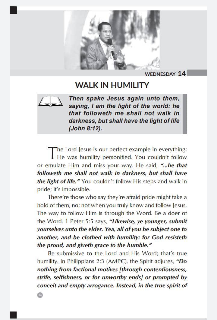festobini's tweet photo. Give Your Day A Lift With Today's Rhapsody Of Realities Devotional By Pastor Chris Oyakhilome, PhD
#RhapsodyOfRealities
#PastorChris
#WalkInHumility
#7000LanguagesStillCounting
#ReachOutWorldWithPastorChris https://t.co/yEeI3QLxRp