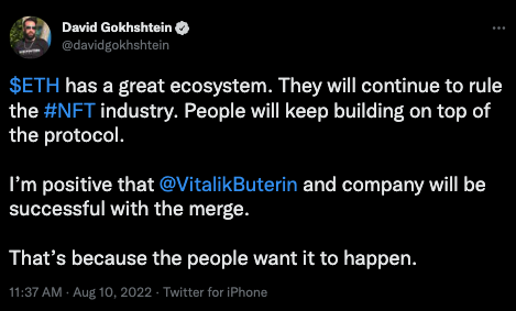TheMergeTweets's tweet photo. 🐼🐼🐼

This tweet will live forever in the historic registry of @TheMergeTweets on the Ethereum blockchain

Token ID: XXXX
Tweet ID: 1557375543301050369
Author: @davidgokhshtein

The merge is coming⌛️

🐼🐼🐼 https://t.co/9d34yNXX89