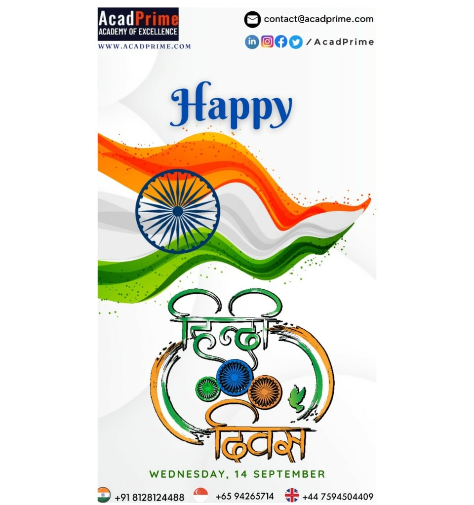 AcadPrime's tweet photo. AcadPrime wishes everyone "Happy Hindi Diwas" !!! आप सभी को हिन्दी दिवस की हार्दिक शुभकामनाएं ।
.
.
#acadlearning #hindilanguage #hindiday #IndianLanguages #celebration #globaleducation #singaporelife #succsess https://t.co/dX5V6DBrFc