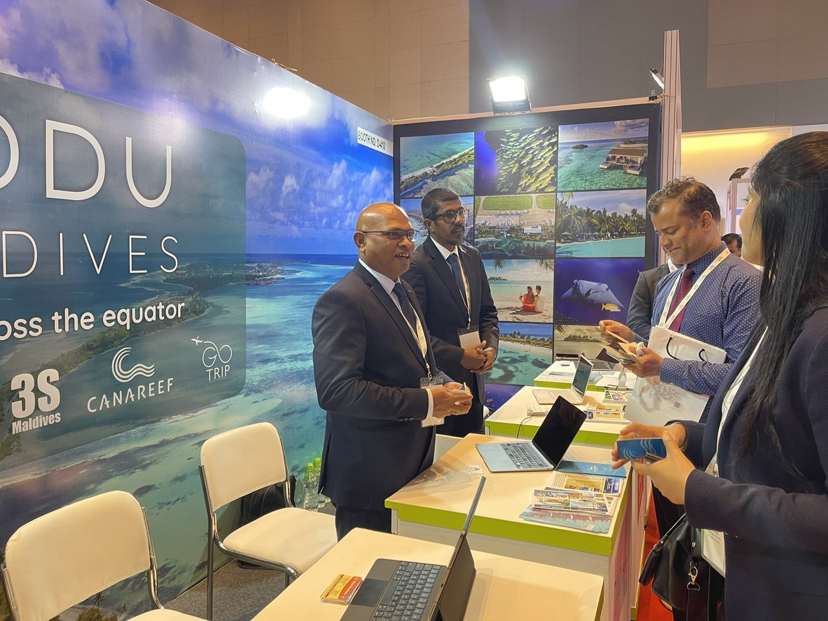 Ganairportco's tweet photo. We are pleased to participate in this years @OTMIndia in Mumbai from 13th to 15th September, exclusively promoting tourism in Addu. #GANairport #visitAddu #Maldives https://t.co/E1MWHsaDkZ