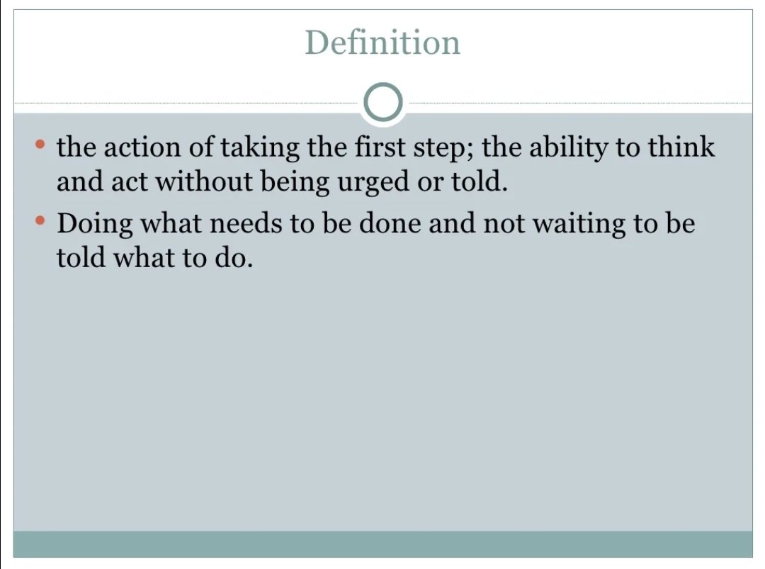 graecussss's tweet photo. What is Taking Initiative??
.
.
.
.
.
.
.
#leadership #Leaders #LeadershipDevelopment #leader #LeadFromBehind #takinginitiative #personaldevelopment #softskills #TheBachelorette #BayernBarca https://t.co/NoyAQG3sli
