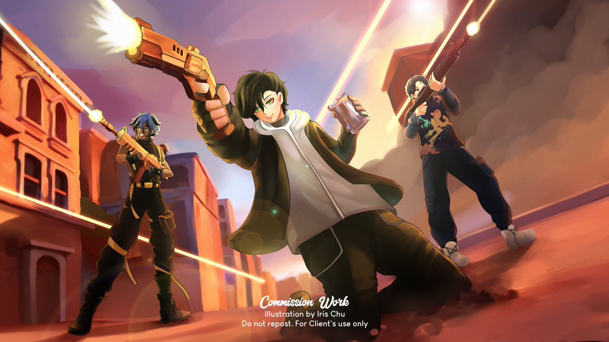 pew pew pew!!!
Commissioned by <a href="/TheXenvex/">Xen 🤠「𝙲𝚘𝚠𝚋𝚘𝚢 𝙲𝚑𝚒𝚖𝚎𝚛𝚊 Vtuber」</a> 

#commissionsopen #opencomissions #ArtistOnTwitter #artcommission #fortnite