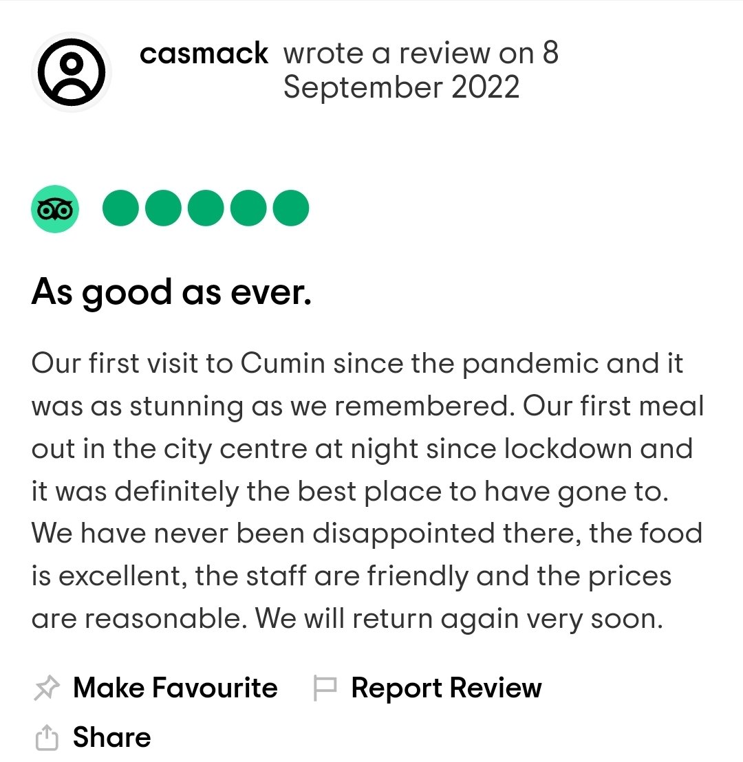 TheCumin's tweet photo. Have you been to The Cumin ?
We'd love to know your thoughts
Head over to Tripadvisor or Google to add your feedback &amp; photos. 
Here's some recently added on Tripadvisor. 
2096 reviews to date 

#Feedback #reviews
#ThankYou #theCumin #Notts #Nottinghamrestaurant #Nottingham https://t.co/dIE17RSMrj