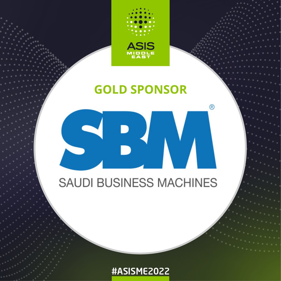 ASISEXPO's tweet photo. #ASISME2022 is pleased to welcome @SBMsaudi as Gold Sponsor.

#security #securityindustry #saudiarabia #cybersecurity #technology https://t.co/i0PvEKbFkc