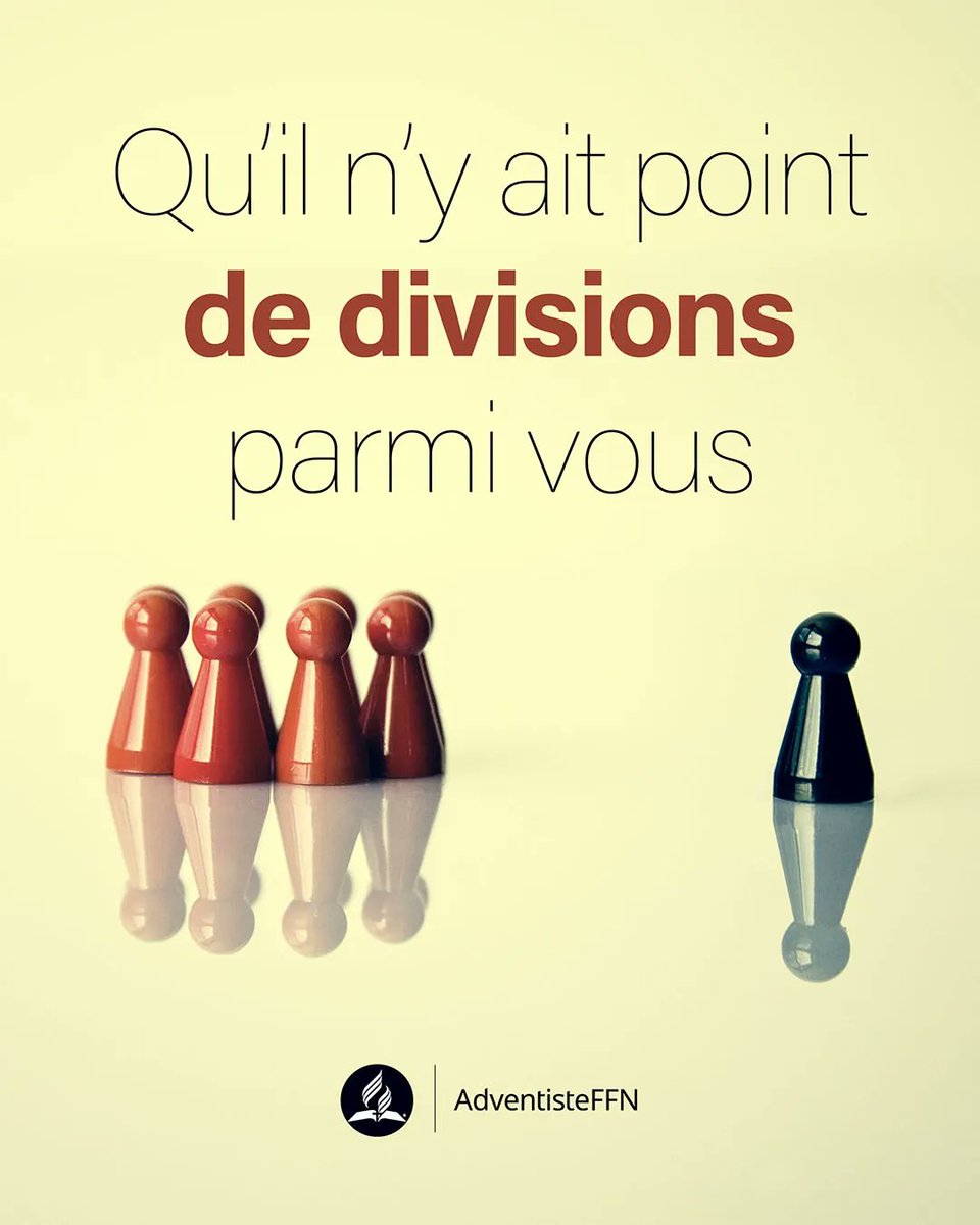 Dieu nous incite à être unis au sein de nos communautés, et grâce à son Saint-Esprit cela est possible. L'église est une grande famille spirituel dans laquelle tu as ta place. 

#versetdujour #adventisteffn #advent #bible #church