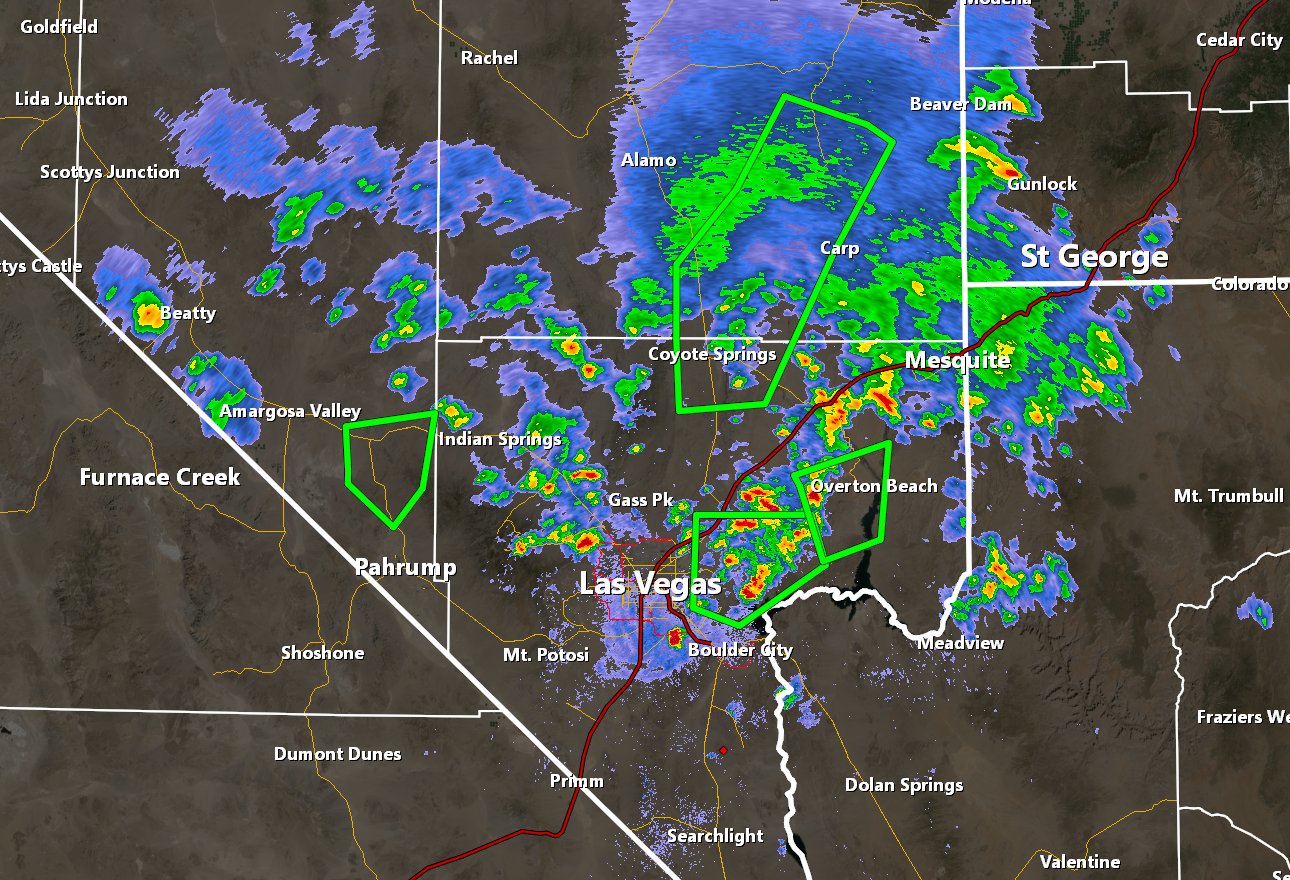 NWS Las Vegas on Twitter "Radar Update! 📡 1100pm Ongoing storms