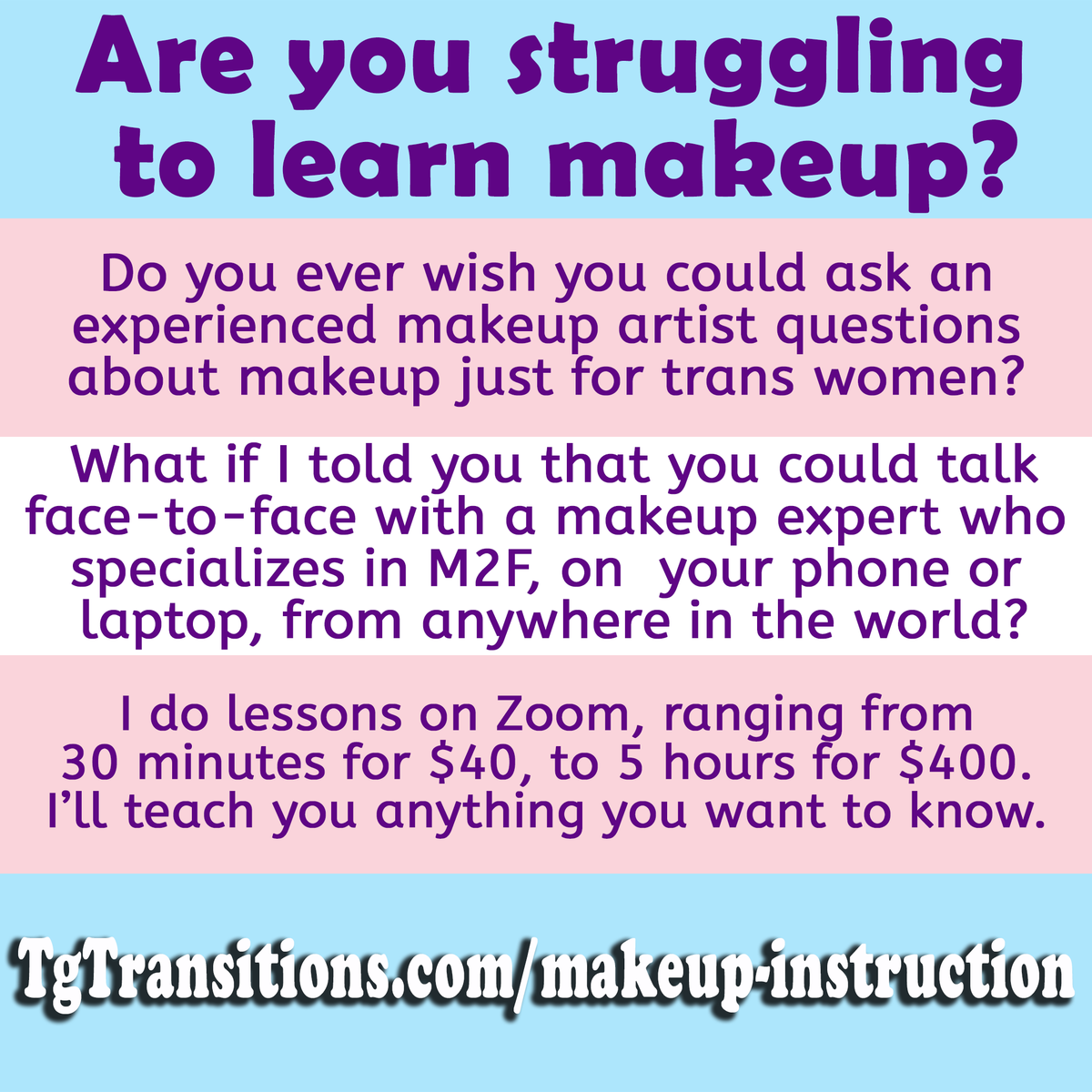 TransitionsMP's tweet image. I do private makeup instruction for TG/CD/DQ #transgendermakeup #mtftrans #makeuplessons #transfeminine #transformationtuesday #transfemme #maletofemaletransition #transgenderpride  #maletofemale #transisbeautiful #transgenderbeauty #crossdresser #m2fmakeup