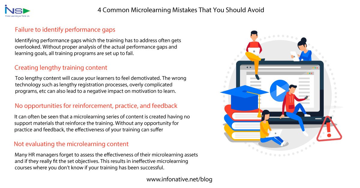 InfonativeS's tweet photo. In order for microlearning to work, you need proper development, planning, the right tools, and implementation to ensure training success. Read the article below on the 4 most common microlearning mistakes and how to avoid them: https://t.co/F7xqIGIHeb

#infonative #microlearning https://t.co/VXnmSMFx0K