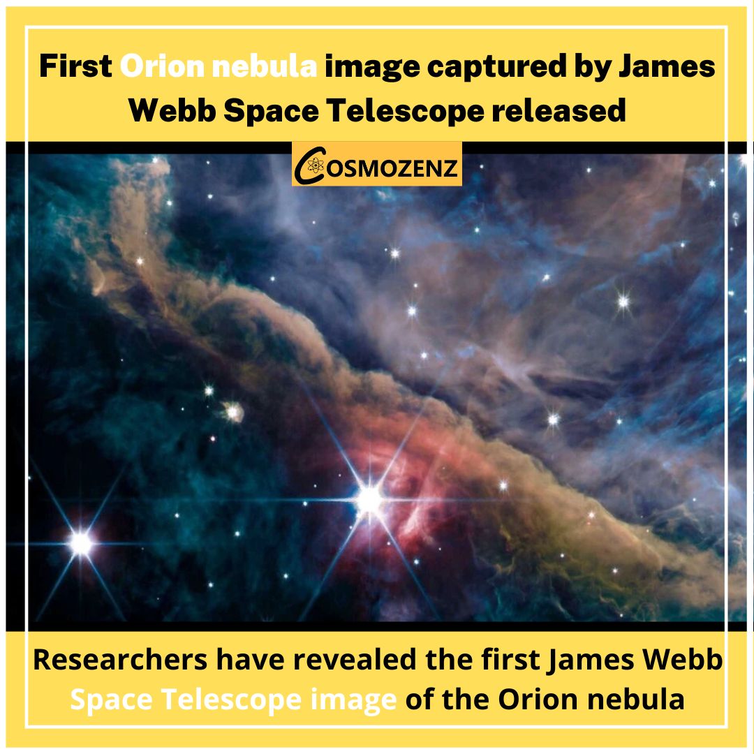 cosmozenz's tweet photo. Researchers have revealed the first James Webb Space Telescope image of the Orion nebula, a stellar nursery 1,350 light-years away towards the equatorial constellation of Orion.
Follow: Cosmozenz
.
.
#cosmozenz #newsofthday #news #cosmozenz #newsofthday #study #fact #space https://t.co/XHL1TsakIW