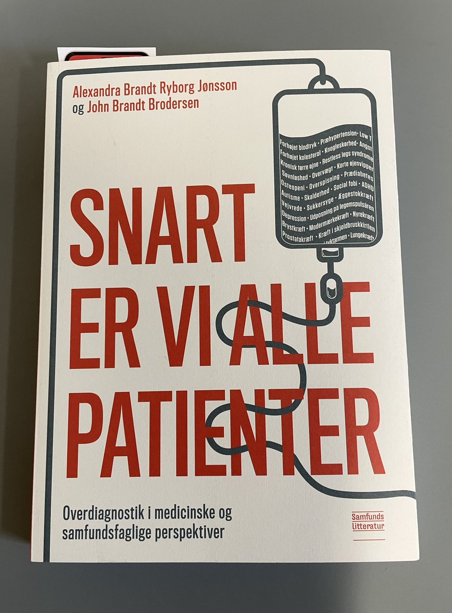 NY BOG - “Snart er vi alle patienter”
Apropos PSA screening oversvømmes samfund og sundhedsvæsen aktuelt af en tsunami af generel overdiagnostik. Sundhedskulturen og mere fintfølende medicinsk teknologi sygeliggør os unødigt og spilder vores knappe ressourcer. @drjohnbrodersen