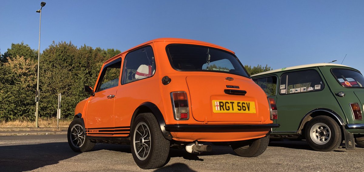 miniphernalia's tweet photo. Time for #WickedMiniWednesday on a wet and miserable with the very bright orange #Mini1275GT. Good morning - https://t.co/d4rytEj90C https://t.co/ufvovk7KPe