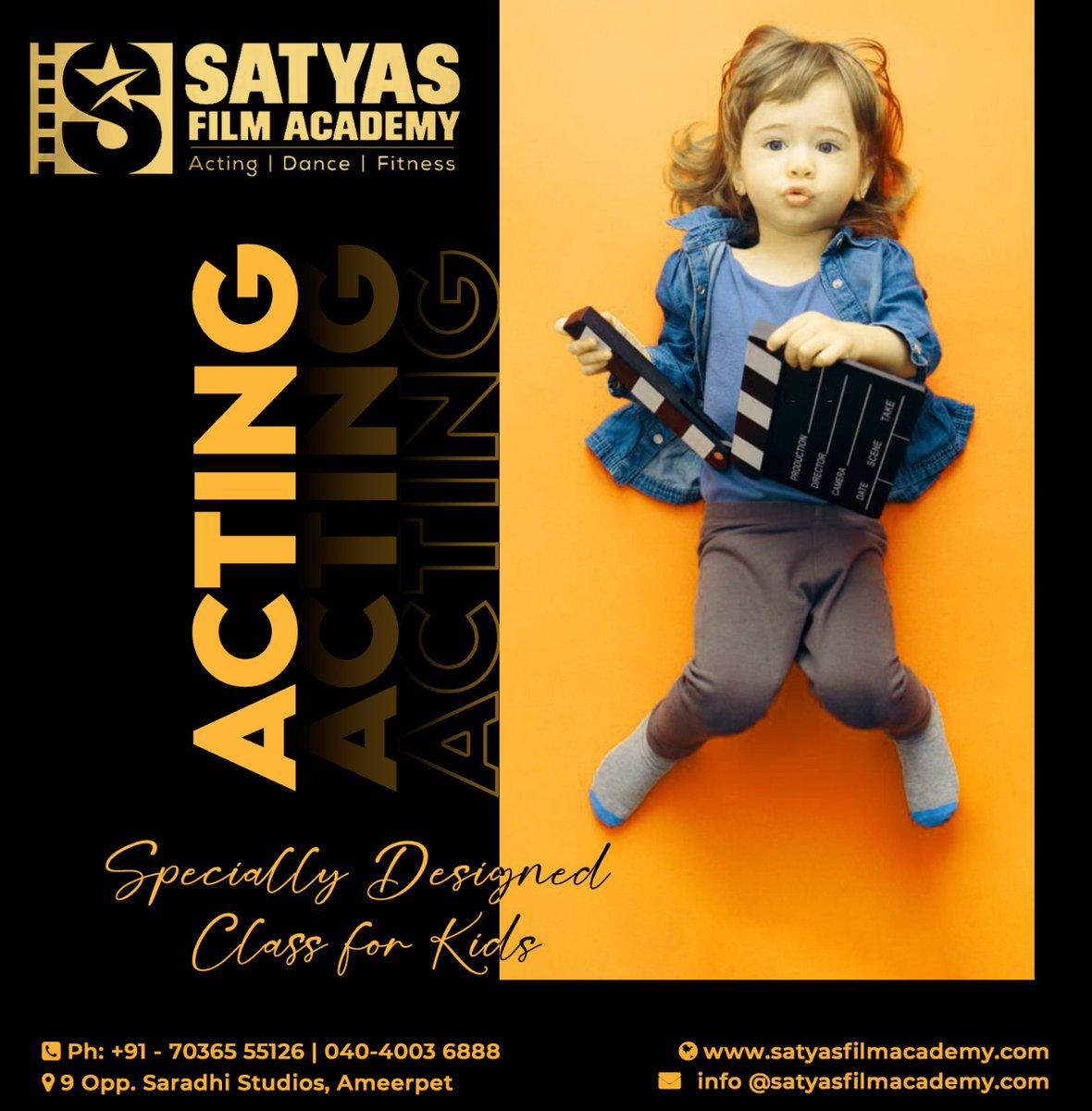 satyasacademy's tweet photo. Specially Designed #actingclasses for #Kids !!!
Registrations are open...
Book your slot today
Call US 7036555126
Visit: https://t.co/hoCH0leKIN
#actingclasses #acting #actingcoach #actingclass #actingclassforkids #actingworkshop #actingschool #actor #actorslife https://t.co/nksKOLBrJK