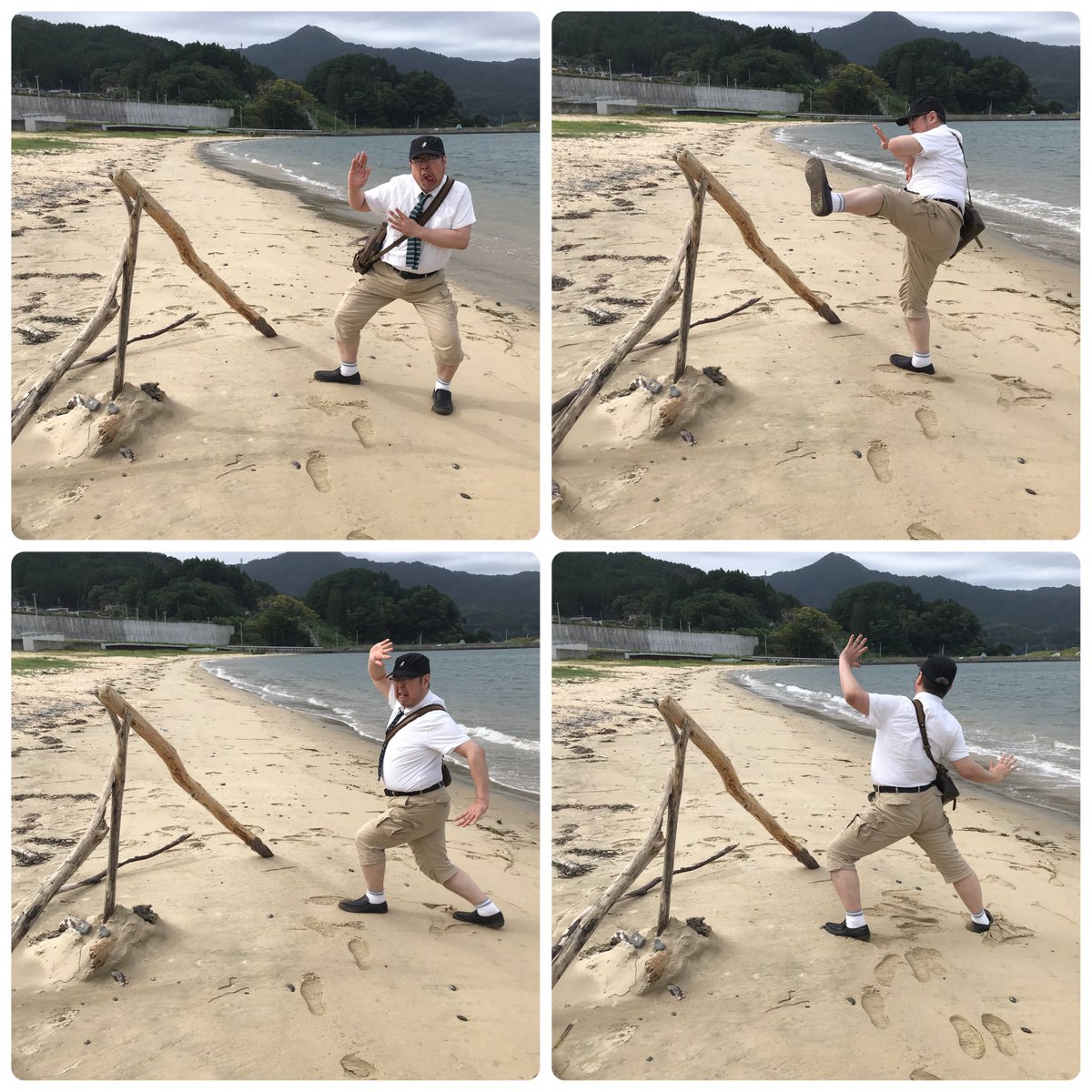 吉里吉里海岸で何かと戦う私 