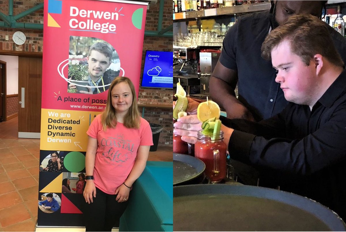 PortsmouthDSA's tweet photo. Good luck to members Lizzie & Jake who have left us to start their hospitality residential courses @DerwenCollege @FoxesAcademy. Leaving home is a huge step for any young person, but we know that you will smash this! Looking forward to catching up with you soon. #TheseGuysCan! https://t.co/T2IfBydIBw