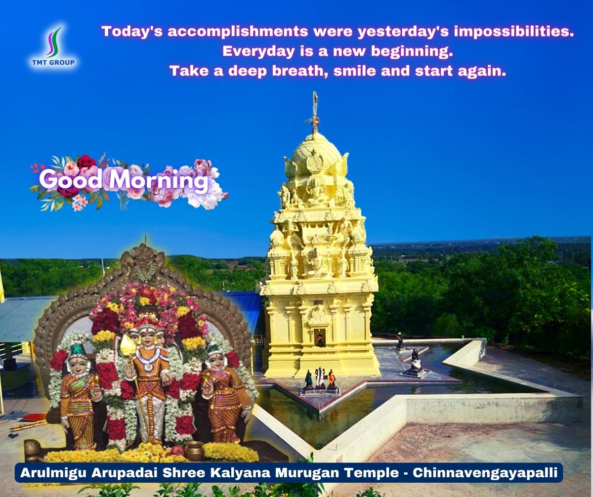 TMTEventzz's tweet photo. #goodmorning #muruganthunai #tmtgroup #lordmurugantemple https://t.co/hN9cxJauDu