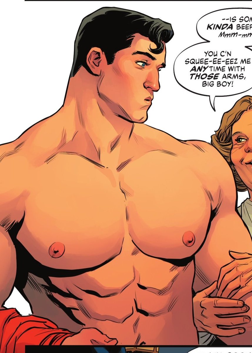 pecsOTD's tweet photo. Pecs of the day is Superman from Batman/Superman: World's Finest, drawn by Travis Moore! https://t.co/URUA5cdxal