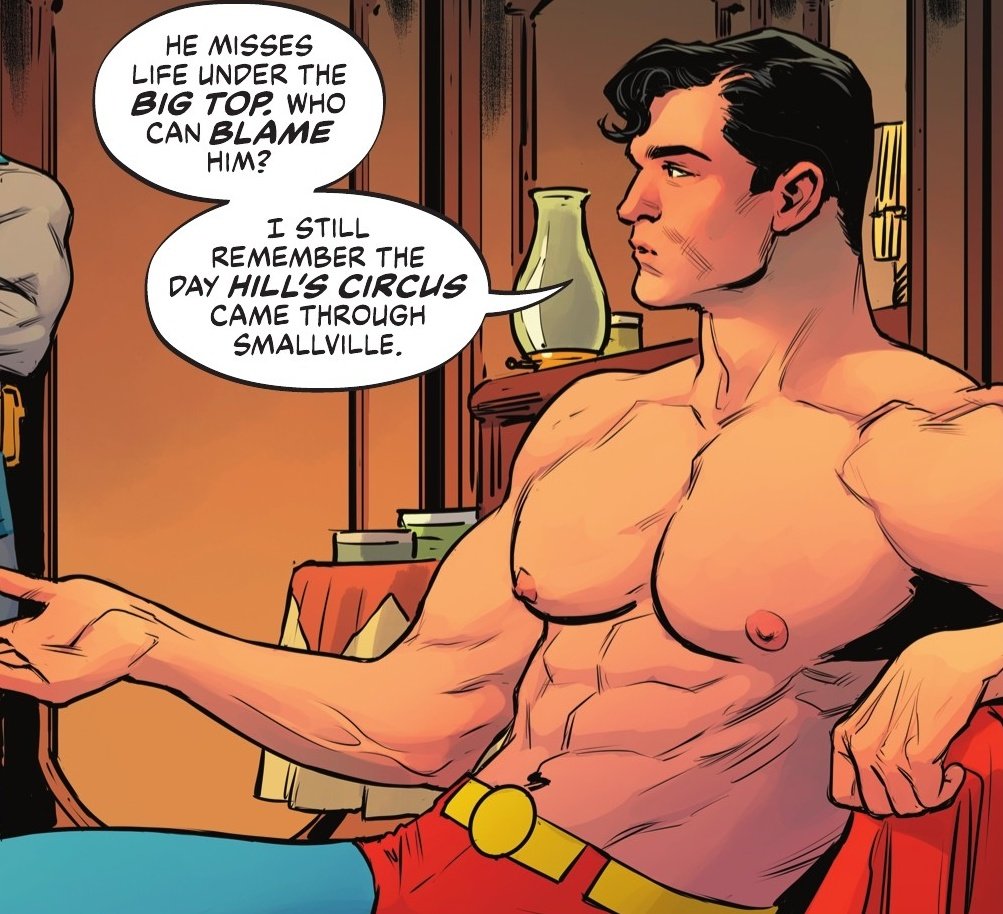 pecsOTD's tweet photo. Pecs of the day is Superman from Batman/Superman: World's Finest, drawn by Travis Moore! https://t.co/URUA5cdxal