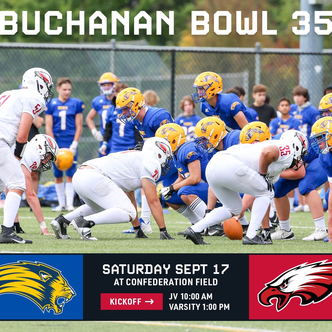 carsoneaglesfb's tweet photo. This Saturday, BB XXXV 🦅🦁 #SEA #nektonmentality 🦈 @bchsfb https://t.co/2MkWTWpbuO