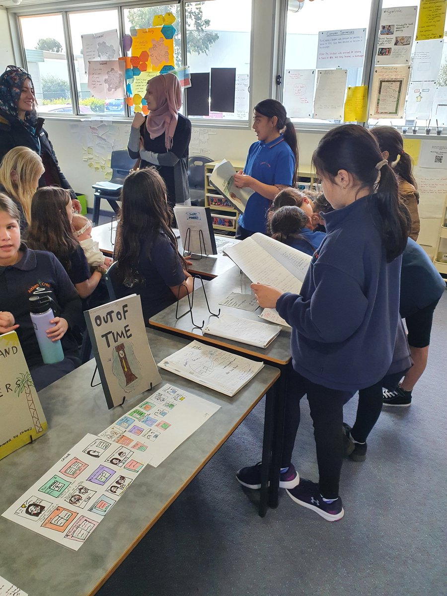 MrHamptonACPS's tweet photo. A massive thank you to all the families and classes that came to enjoy our writers showcase! We had a blast! @AitkenCreekPS https://t.co/SsOFGRfLQ8