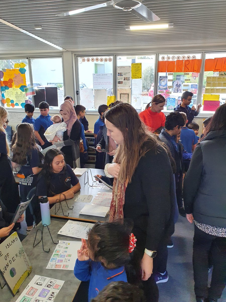 MrHamptonACPS's tweet photo. A massive thank you to all the families and classes that came to enjoy our writers showcase! We had a blast! @AitkenCreekPS https://t.co/SsOFGRfLQ8