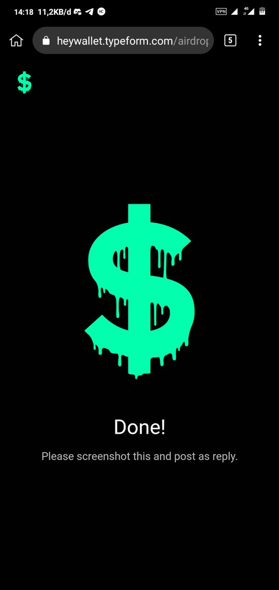 Kingdropper0x's tweet photo. @hey_wallet Already Done! https://t.co/JDUh8cAVMa