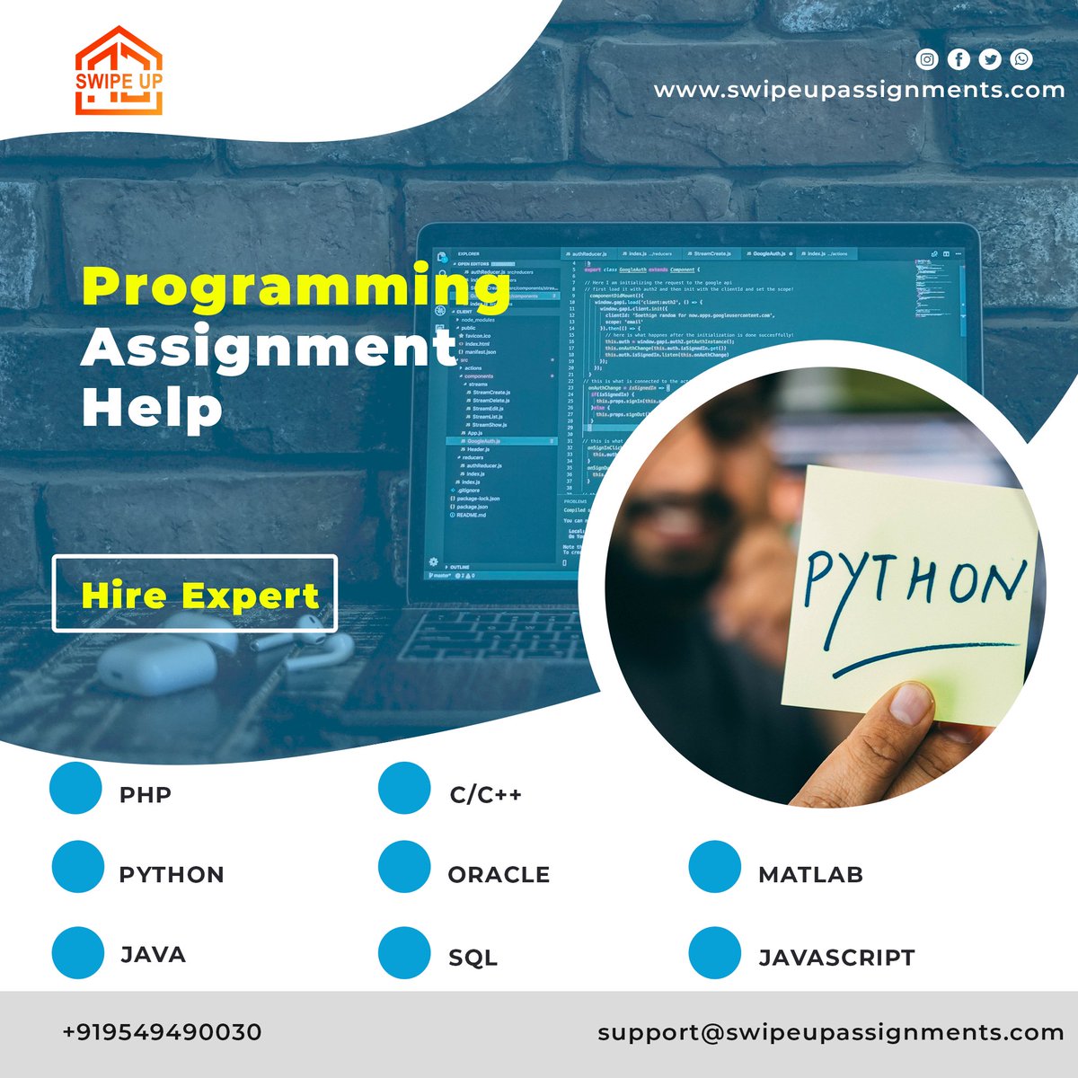swipeupassign's tweet image. Get the best Programming Assignment Help Now. Our professional experts are ready to help you.

Get your assignments done now -
swipeupassignments.com
or DM 

#Students #Assignmentpay #assignmentoffer #programming #Assignment #Akin #NintendoDirect #CovidIsntOver