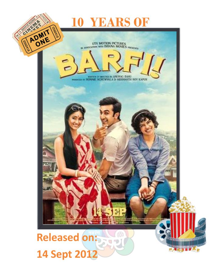 NavrangRuperi's tweet photo. This Day That Year! #Barfi
#RanbirKapoor #PriyankaChopra
#IleanaDcruz #SaurabhShukla
#RoopaGanguly
#AnuragBasu #Pritam
#SwanandKirkire #AshishPandit
#NeeleshMisra #SayeedQuadri
#10YearsOfBarfi
@priyankachopra @Ileana_Official
@basuanurag @ipritamofficial https://t.co/iXCdPaD0rw