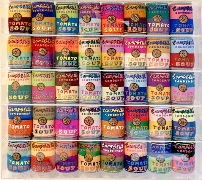 womensart1's tweet photo. Lucy Sparrow, UK textile artist known as a 'Feltist' who plays with and subverts representations of everyday objects #WomensArt https://t.co/Q8aIpdE1oz