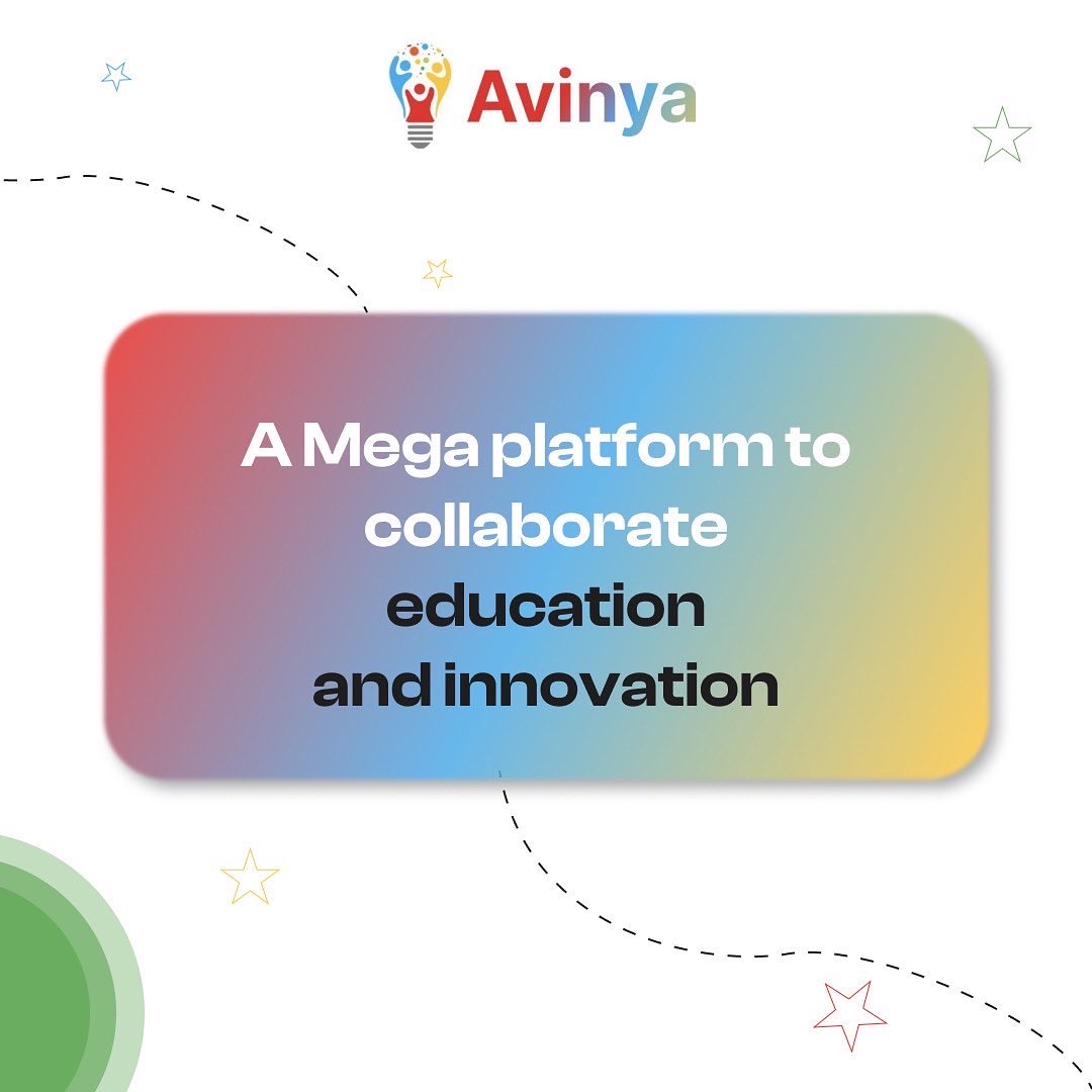 Avinya2022's tweet photo. Avinya is here to foster Innovation through Collaboration in Education!

Who’s excited?

#avinya #avinya22 #ednovation #education #innovation https://t.co/pJxlTAnz19