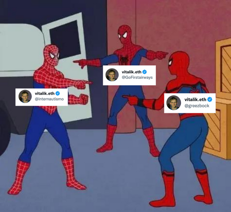coingecko's tweet photo. Fake verified Vitalik bots on the loose be like: https://t.co/5vkByRGEuY